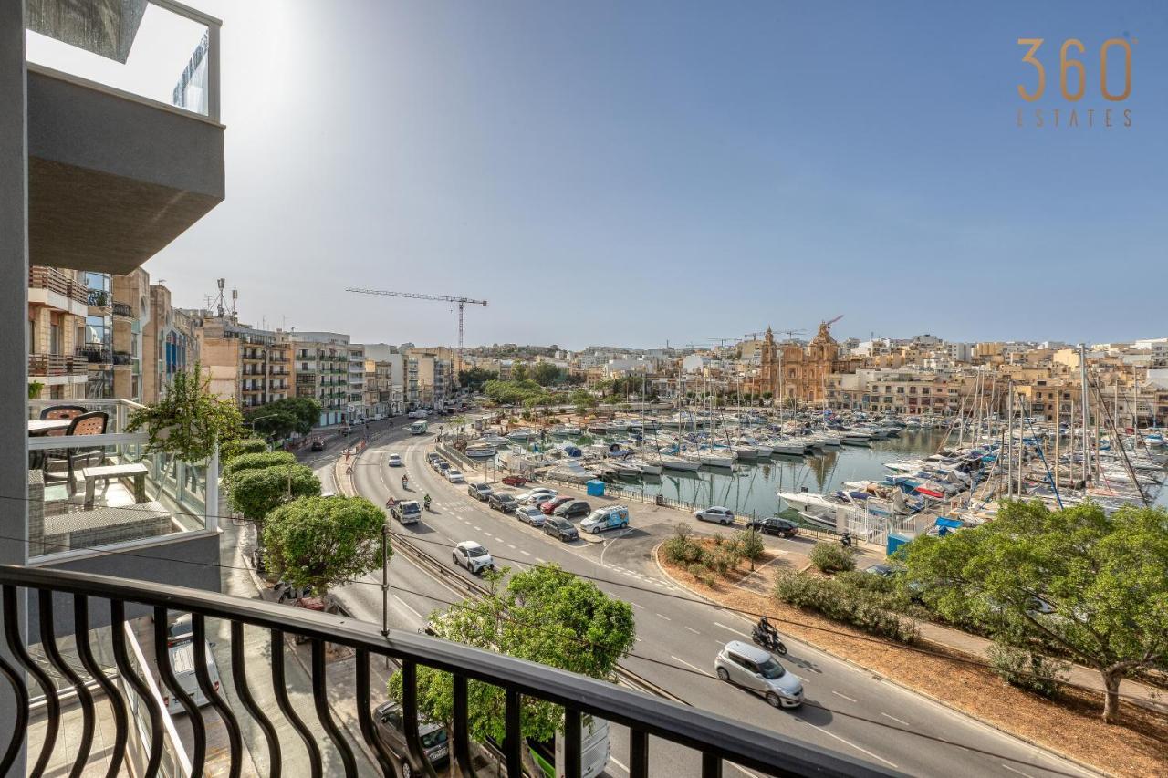 Stunning 3Br Marina View Apt In Pieta With Balcony By 360 Estates Zewnętrze zdjęcie